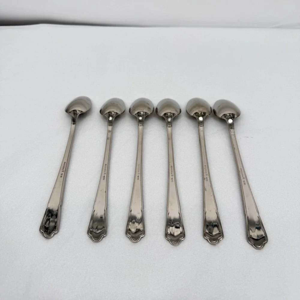 Oneida Set‎ of 6 Iced Tea Spoons 7 3/8